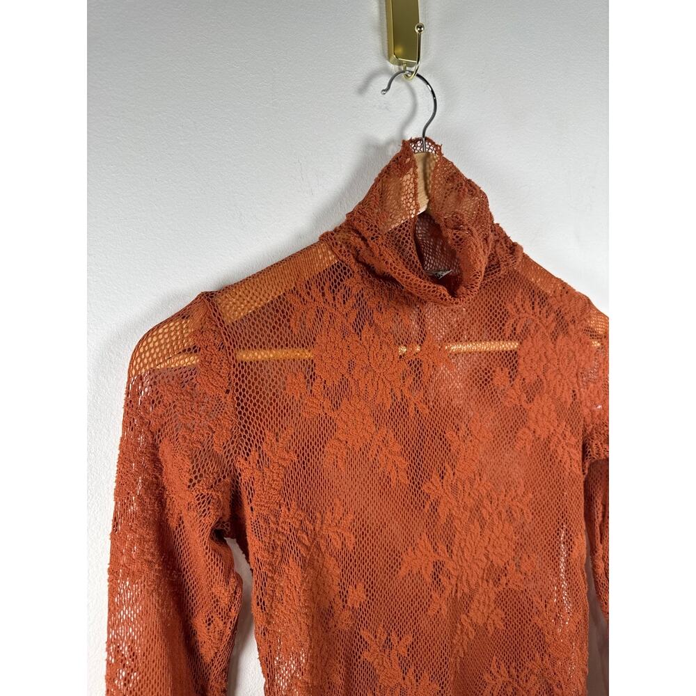 Free People Sweet Secrets Lace Layering Turtleneck Top,  XS - Picture 4 of 8